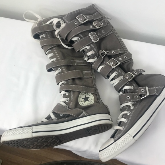 converse knee high tennis shoes